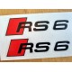 Audi RS6 Brake Decals Two Colour