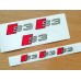 Audi S3 Brake Decals Three Colour