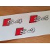 Audi S4 Brake Decals Three Colour