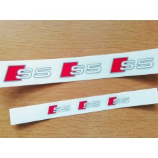 Audi S5 Brake Decals Three Colour