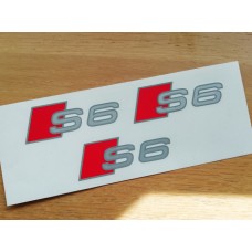 Audi S6 Brake Decals Three Colour