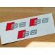 Audi S6 Brake Decals Three Colour