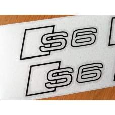 Audi S6 Brake Decals Monochrome
