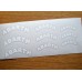 Fiat Abarth Brake Decals