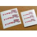 Honda Type R Brake Decals