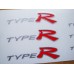 Honda Type R Brake Decals