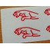 Jaguar Racing Leaping Cat Brake Decals