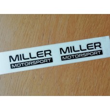 Miller Motorsport Brake Decals