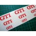 VW GTI Brake Decals